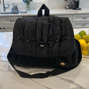 Happ black diaper bag
